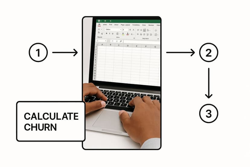 Infographic about churn rate analysis