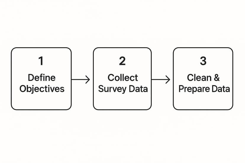 Infographic about how to analyze survey data