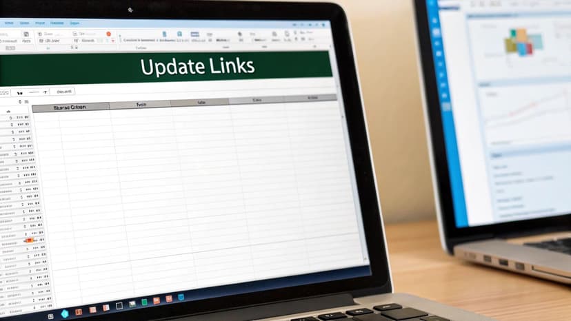 An interface showing link management options in PowerPoint