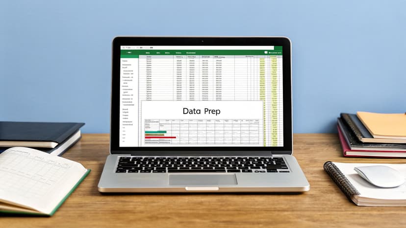 An Excel spreadsheet on a screen showing organized columns for NPS data.