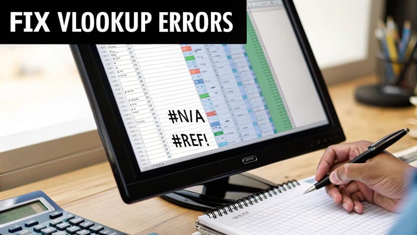 Person looking at a computer screen with a frustrated expression, representing Excel errors.