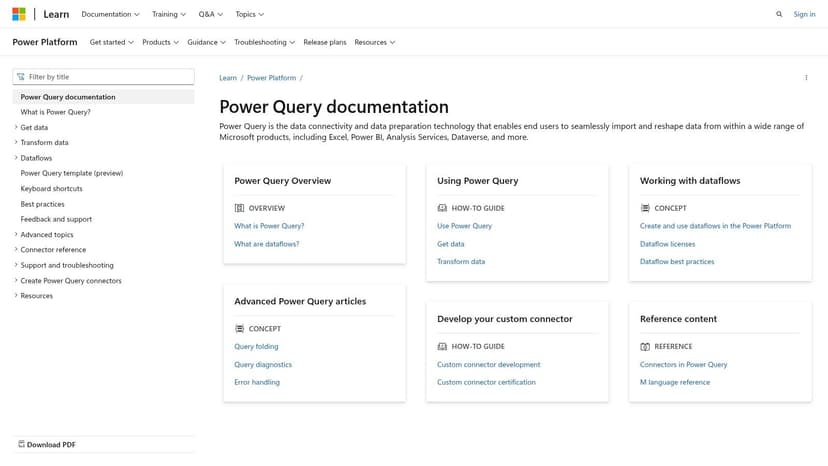 Microsoft Power Query (Excel, Power BI, etc.)